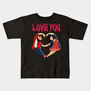 i love you new style unisex t-shirt Kids T-Shirt